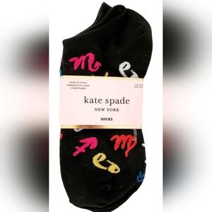 New Women's Kate Spade Zodiac‎ No Show Socks 3 Pairs